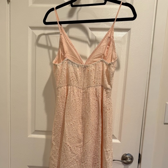 Simplee Embroidery Pearl Button Down Dress - Picture 2 of 4